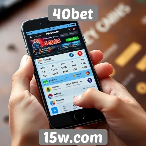 Interface e usabilidade do site 40bet em dispositivos móveis