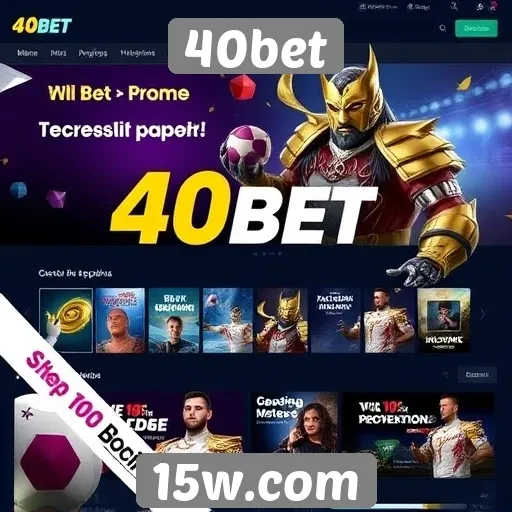 Bônus e promoções atraentes no 40bet