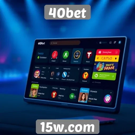 Evolução da interface do usuário no 40bet